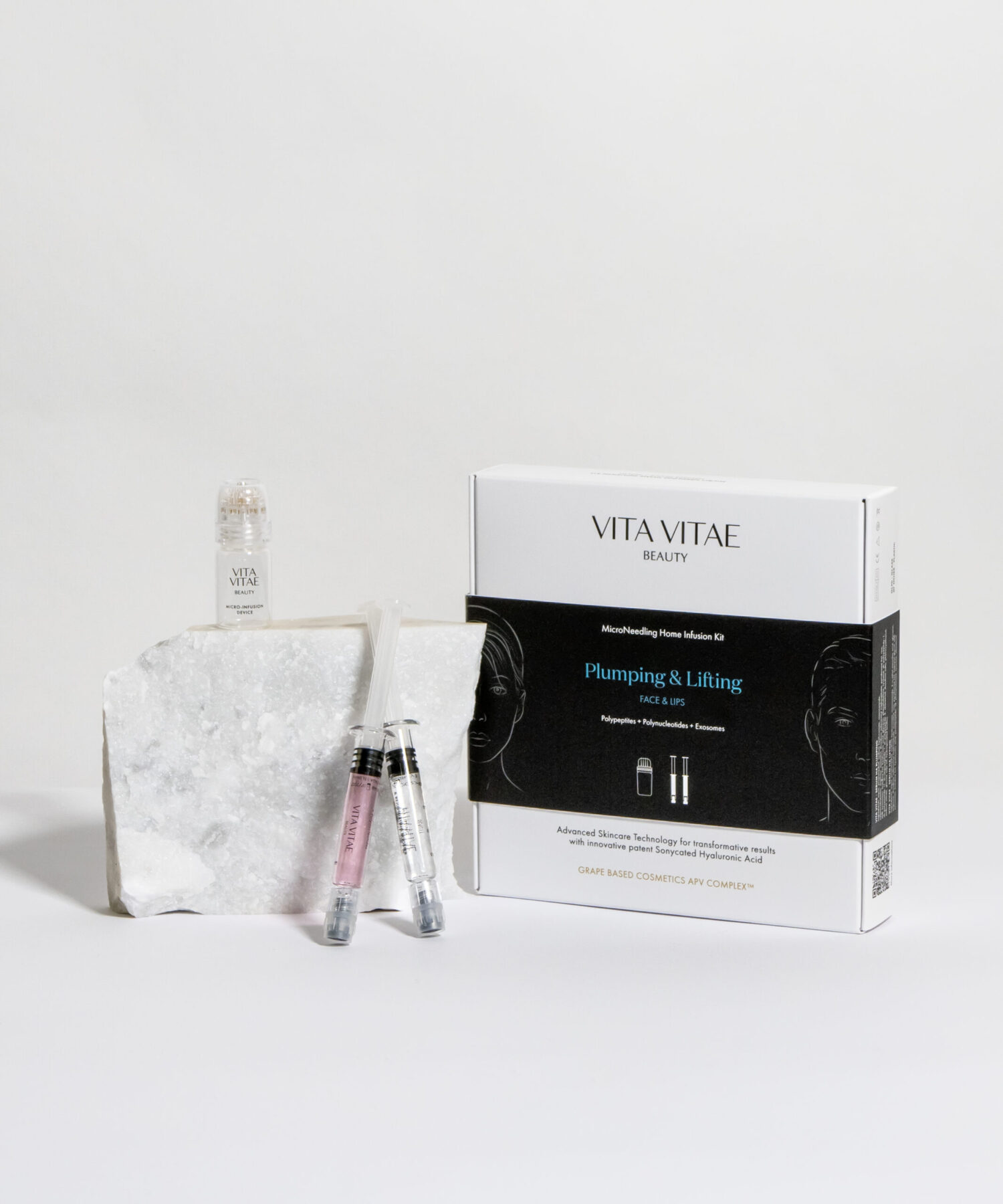 TRATTAMENTO KIT EFFETTO LIFTING  & VOLUMIZZANTE <br><span>Dispositivo microneedling home infusion kit 2 booster con Esosomi</span>